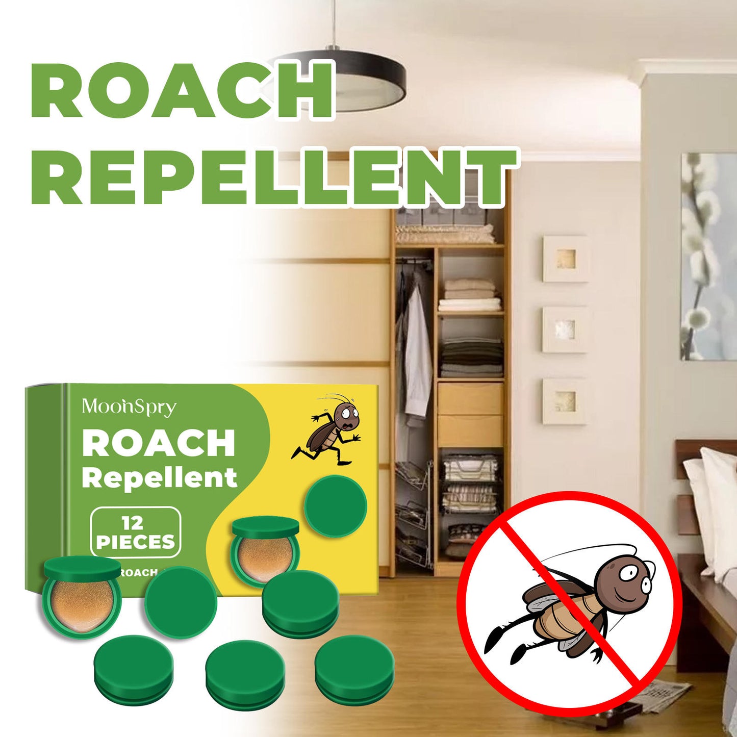 🚫 Roach Repellent – Le répulsif 100% efficace contre les cafards