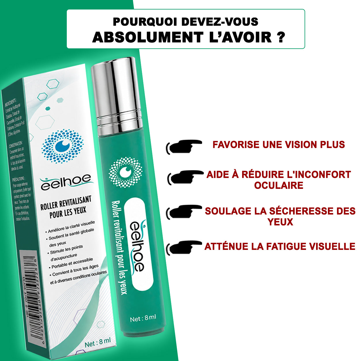 ROLLER REVITALISANT POUR LES YEUX