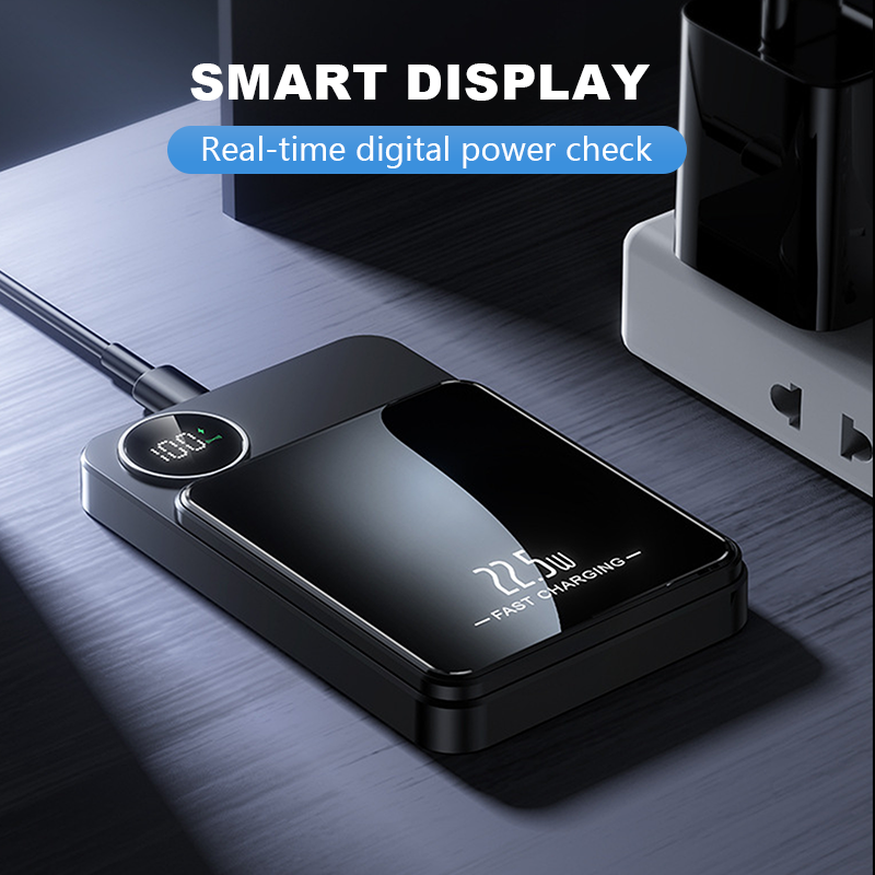 VoltMag Pro™ - Chargeur Magnétique 10 000 mAh pour Voyageurs & Professionnels